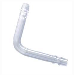 Khớp nối thủy tinh chữ L có kẹp cao su AS ONE 1-4352-06 0432-02-10